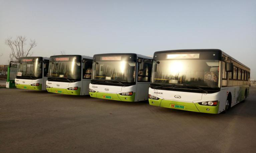 10第一师阿拉尔市累计投入新能源电动公交车19辆
